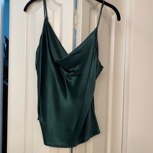 L’Academie dark green top in size small